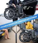 WINDHORSE 16" Folding Electric Bike for Commuters