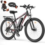 PUJH Peak 1500W Motors Electric Bike for Adults, 48V 17.5Ah Battery, 29"*2.1 Fast Ebike,Max 32 mph 30-80 Miles,Front Suspension Disc Brake Class 3 E-Bike,Off Road Mountain Hunting for Men