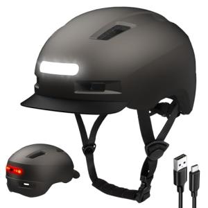 Shinmax Rechargeable LED eBike Helmet for Adults