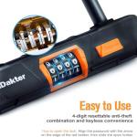Heavy Duty 4-Digit Combo U-Lock for eBikes