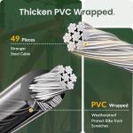 Titanker 4FT Self-Coiling Bike Lock Cable