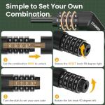 Titanker 4FT Self-Coiling Bike Lock Cable