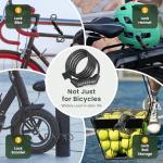 Titanker 4FT Self-Coiling Bike Lock Cable