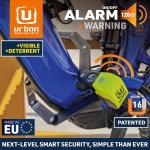URBAN UR476Y Folding Bike Lock with 120dB Alarm