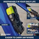 URBAN UR476Y Folding Bike Lock with 120dB Alarm
