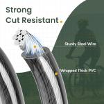 Heavy-Duty Steel Bike Cable Lock with Loops