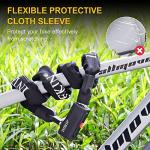 INTEKIN Anti-Theft Heavy Duty Bike Lock, 4FT, Black, Key Lock, Portable, Wide Application