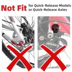 HUASION Adjustable Bicycle Training Wheels for Adults, Fit 24" to 28" Bikes, Steel Construction, Black, 1 Pair - Safe and Stable Learning Training Wheels