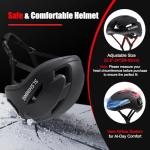 Bike Helmet, Bicycle Helmet with Light, 360° High Visibility LED Display with Turn & Stop Signals, Remote Control, Custom DIY Patterns, Smart APP Controlled, Helmets for Adults, Youth, Men & Women
