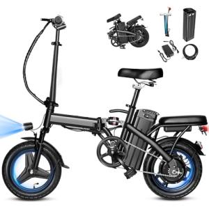 APYEAR Electric Bike for Adults, Ebike, Electric Bicycle with 576WH Removable Battery,14"/20" Folding Ebike, 20MPH,20+ Miles(MAX),500W High Motor,Multi-Shock Absorption,UL 2849,Commuting Mini E Bikes