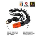 Kryptonite Evolution 1090 Bike Chain Lock, 3 Feet Long 10mm Steel Chain Heavy Duty Anti-Theft Sold Secure Gold Bicycle Chain Lock with Keys for Bike, Motorcycle, Scooter, Bicycle, Door, Gate, Fence