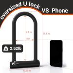 Sportneer Heavy Duty U-Lock with Security Cable