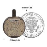 Lwuey Bike Brake Pads, Bicycle Disc Resin Brakes Pad Semi Metal Smooth Braking Low Noise Cycling Pads Kit Mute Accessory KMJG019 fot Camping Outdoor Mountain Bicycles Electric Scooters Bikes 5 Pairs