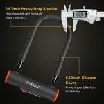 INTEKIN Heavy Duty U Lock with Security Cable