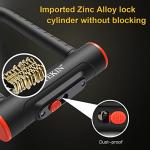 INTEKIN Heavy Duty U Lock with Security Cable