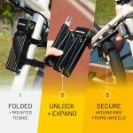 Sigtuna 2025 Compact Folding Bike Lock - Black