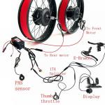 Dual Motor 48V 1000W eBike Conversion Kit