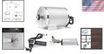 Electric Brushless DC Motor Complete Kit, 48V 2000W 4300RPM High Speed Motor, With 33A 15 Mosfet Controller, Battery Display LCD Throttle, Electric Scooter Bicycle Motorcycle Mid Drive Motor, DIY Part