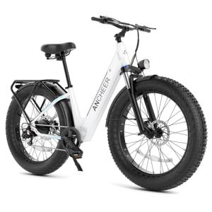 ANCHEER 26" 1000W Electric Bike, 60-Mile Range