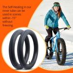 2-PCS 26" Self Sealing E-Bike Tubes 26 x 4.0 26x4.50 AV32mm Schrader Valve Super Automatic Repair, Self-Sealing, Puncture Resistant Compatible with 26x4.0/4.5 Bike Bicycle Tire Tubes