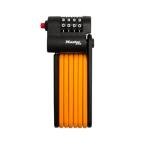Master Lock Orange Hardened Steel Link Folding Bike Lock, Heavy Duty Anti-Theft Bicycle Lock with Customizable Combination, 2-1/2ft (80cm) Length x 0.15 in (4 mm), 8336EC