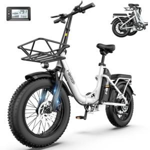 Folding Electric Bike for Adults with Fat Tires