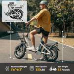 Folding Electric Bike for Adults with Fat Tires