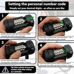 KOHLBURG Folding Bike Lock [43”] Bolt Cutter Proof with 4-Digit Combination Code & Bracket - Long Foldable Bike Lock of Heavy Duty Anti Theft Security Level for Bicycle e-Bike MTB & Scooter