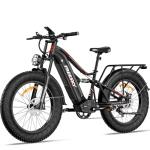 FREESKY Swift Horse Pro 2025 Electric Bike with 2000W BAFANG Motor, 48V 30Ah Battery, 26" Fat Tires, Up to 35MPH &120-Mile Range, Full Suspension Mountain EBike for Adults, Rear Rack &Full Fenders