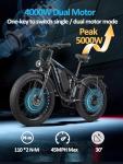 Peak 3000W All-Terrain Electric Bike - Blue