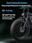 Peak 3000W All-Terrain Electric Bike - Blue
