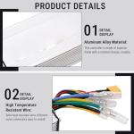 DC 36V 350W Eletric Scooter Controller with LCD Display, Electric Scooter Controller Kit E-Bike Conversion Kits with Circuit Board, Thumb Shifter, Tail Light and Headlight Fitting