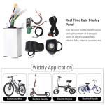 DC 36V 350W Eletric Scooter Controller with LCD Display, Electric Scooter Controller Kit E-Bike Conversion Kits with Circuit Board, Thumb Shifter, Tail Light and Headlight Fitting