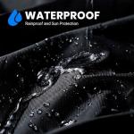 Favoto Bike Cover Waterproof Outdoor Storage for 1 or 2 Bikes Bicycle Cover Heavy Duty Rain Sun UV Dust Wind Proof with Storage Bag Bike Tarp for EBike Mountain Road City Bike, Black