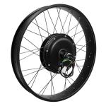 YUNLAIGOTOP 26" Rear Wheel Motor 48V 1800W Electric Bike Conversion Kit with LCD Display, Rear Wheel E-Bike Conversion Kit for Fat Snow Tire Electric Bicycle