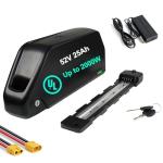 (UL certificated) 52V 25Ah Ebike Batterey W/Grade A Cells - Lithium Ion Battery Pack for 48Volt 1000W 1500W Electric Bicycle Conersion Kit Bafang and Front Rear Wheel Kit