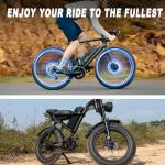 48V Lithium Ebike Battery, 12Ah/16Ah/20Ah, w/ 30A BMS, for Electric Bicycles & E-Motorcycles(100W-1500W), Includes 2A Charger XT60 Connector (48V12AH (with Charger))