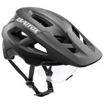 BATFOX Mountain Bike Helmet for Men Women,MTB Bicycle Cycling E-Bike Helmet for Adults Fit(52-60CM) (W/Goggles-Black, L(56-60CM))