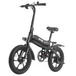 Gotrax S3 16" Electric Bike, Max Range 25Miles(Pedal-Assist)&Max Speed 20Mph, 500W Folding E-Bike with 280.8Wh Battery, Adjustable Seat&Dual Fenders, Commuter Electric Bicycle for Adults/Teens Black