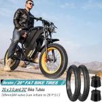 20x3.0 Inch E-Bike Mountain Bicycle Tire Replacement, High-Performance Puncture-Resistant and All-Terrain Folding Electric MTB Tire for MTB, E Bikes, Terrain Tread for Street and Trail Riding