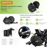 BAFANG M325 M625 Mid Drive Kit : 48V/52V 500W 750W 1000W Ebike Conversion Kit with Battery & Ebike Display, 8fun New G321 Ebike Kit for Mountain Bikes Road City Bicycle (68-73mm Bottom Bracket)