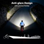 Heeykeey 1500 Lumens USB-C Rechargeable Bike Light