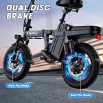 INSDRGN 14" Folding Electric Bike for Adults & Teens