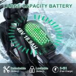 YUCHETX 1500W Electric All-Terrain Fat Tire Bike