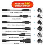48V eBike Lithium Battery Charger with 7 Plugs