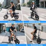 INSDRGN 14" Folding Electric Bike for Adults & Teens