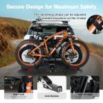 Dual E-Bike Rack with Ramp and Locking Tilt