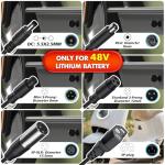 48V eBike Lithium Battery Charger with 7 Plugs