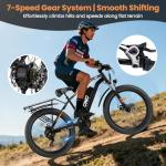 1500W Fat Tire Electric Mountain Bike - 28MPH