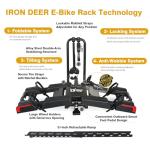 Dual E-Bike Rack with Ramp and Locking Tilt